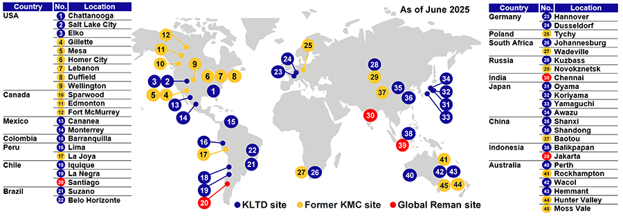 Reman factories and centers map