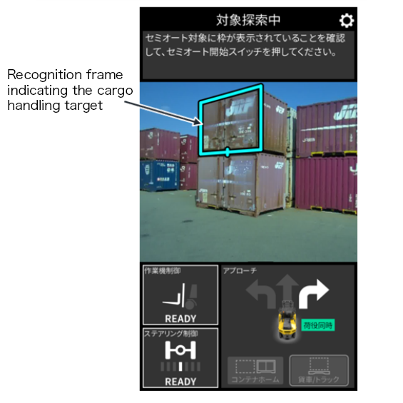 In-cab monitor display