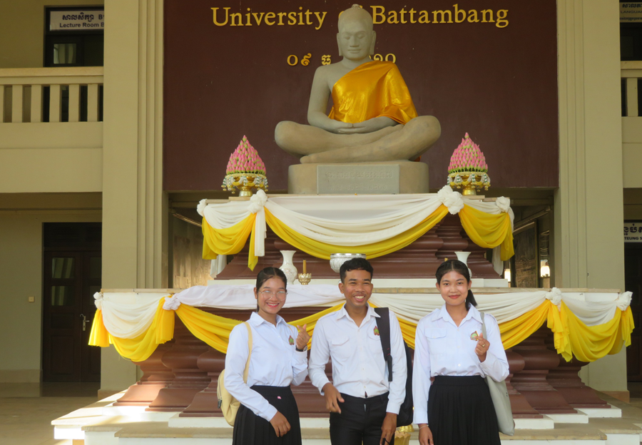 University students attending school on scholarships