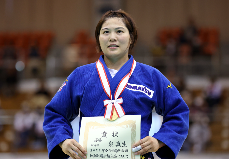 Mao Izumi, women’s 78 kg category — First title at the All Japan Selected Judo Championships