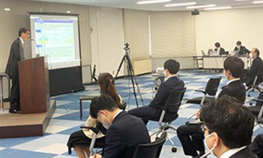 Employee meeting held at the head office